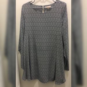 Black and White Chevron Dress